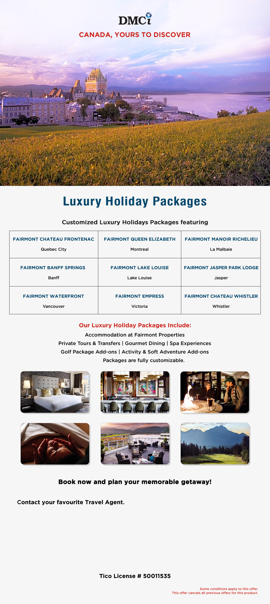 Canada - Luxury Holiday Packages